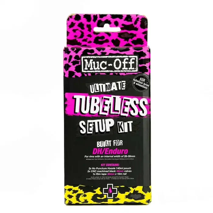 Muc-Off Ultimate Tubeless Kit – DH/Trail/Enduro 30mm Tape 44mm Valves
