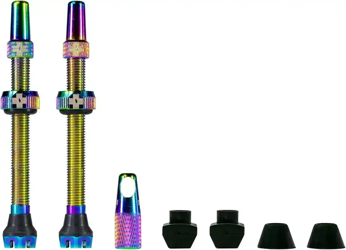 Muc-Off V2 Tubeless Valve Kit – Iridescent 44mm Pair