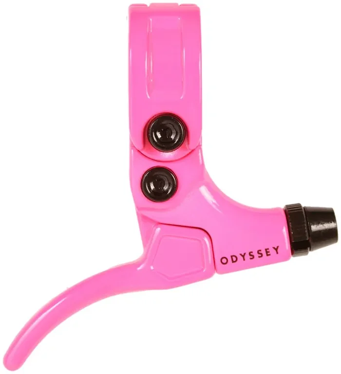 Odyssey Monolever Short Brake Lever – Right Hot Pink