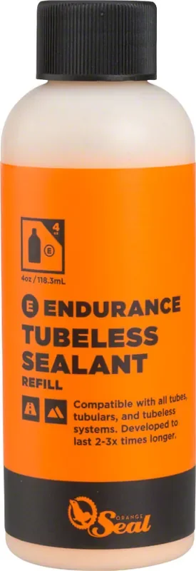 Orange Seal Endurance Tubeless Tire Sealant Refill – 4oz