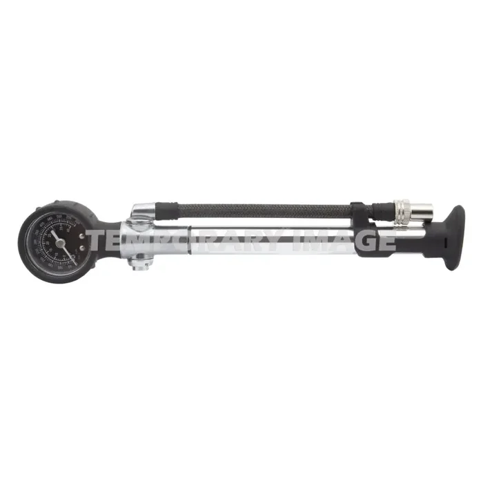 Origin8 Airaid Shock Pump Shock Pump 1.75` Analog SV 600psi 10.5` Aluminum Silver/Black