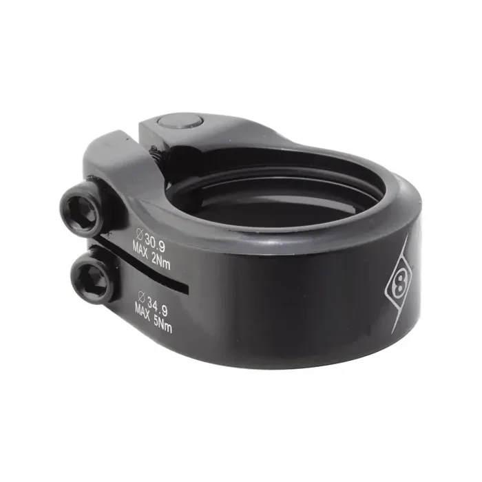 Origin8 Clampdown Double Seatpost Clamp 34.9 / 30.9 Black AL6061