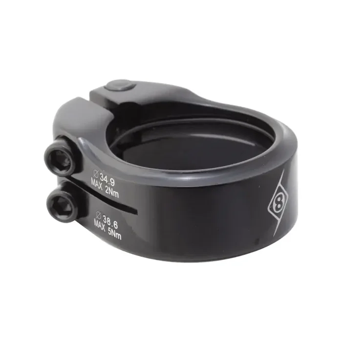 Origin8 Clampdown Double Seatpost Clamp 38.6 / 34.9 Black AL6061