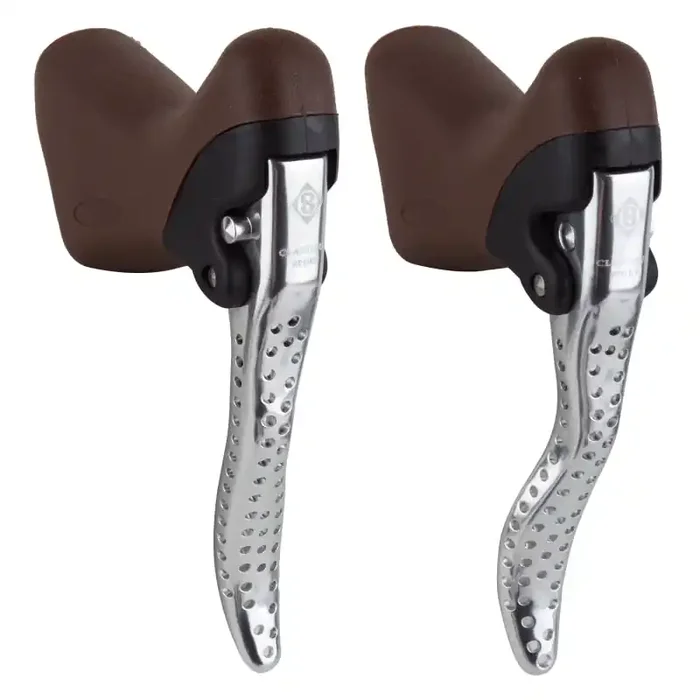 Origin8 Classique Sport Road Levers Brown/Silver Pair