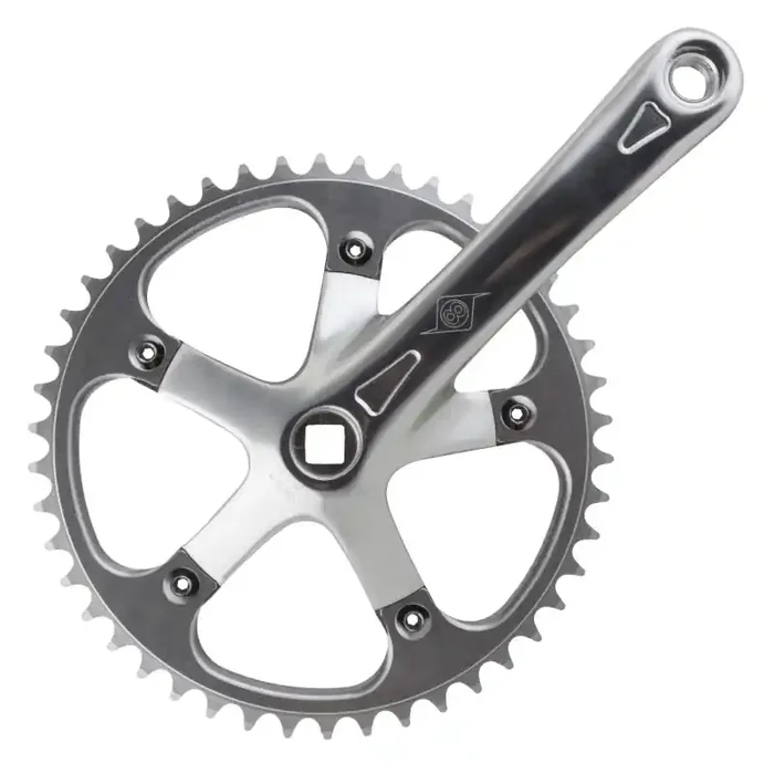 Origin8 Track/SS 165×46 103mm JIS Square Taper crankset silver/silver