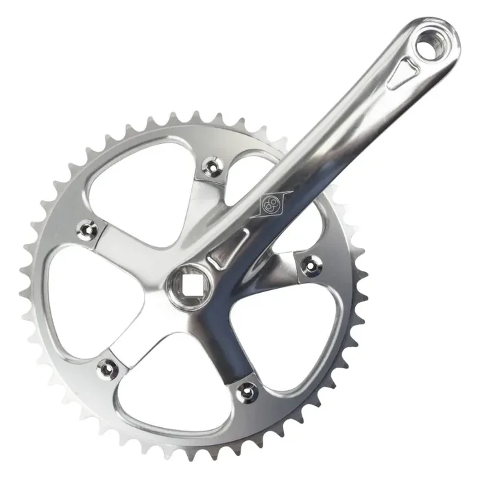 Origin8 Track/SS 175×46 103mm JIS Square Taper crankset silver/silver
