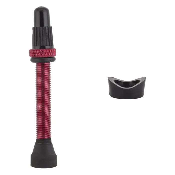 Origin8 Tubeless Alloy Presta Valve Tubeless Valve 44mm Single AL6061 Red 23mm – 31mm