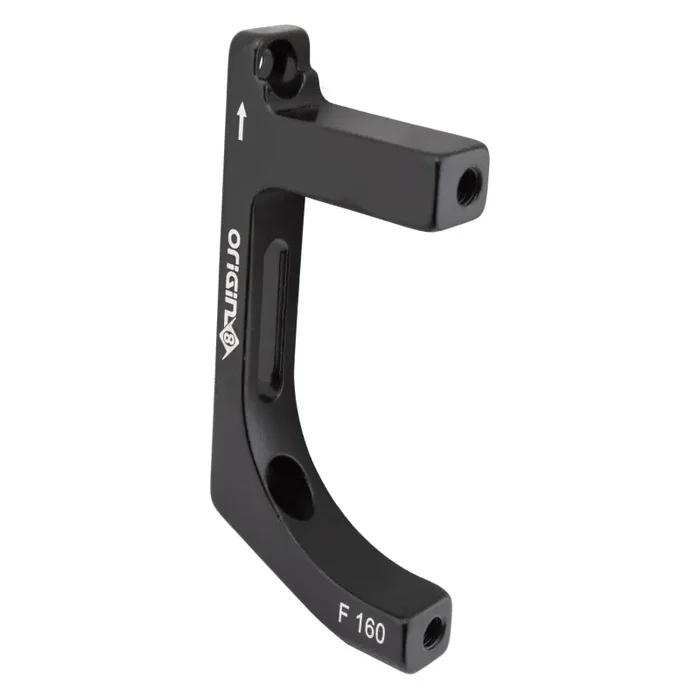 Origin8 Vise Flat Mount to Post Mount Disc Adapter FT Flat Mount Post Mount Black +20mm