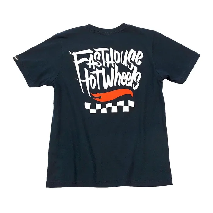 Playera para Niño Fasthouse Hot Wheels Verve – Navy