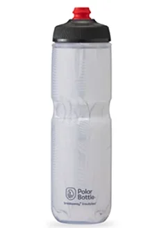 Polar Bottles Breakaway Bolt Insulated Water Bottle – 20oz Jersey Knit White