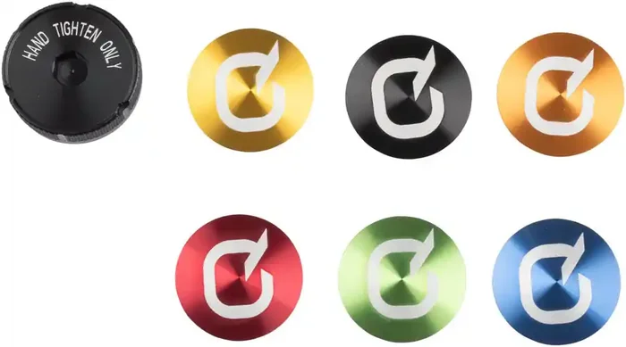 Quarq Battery Colored Decals – Black Grey Red Blue Orange Green and Yellow