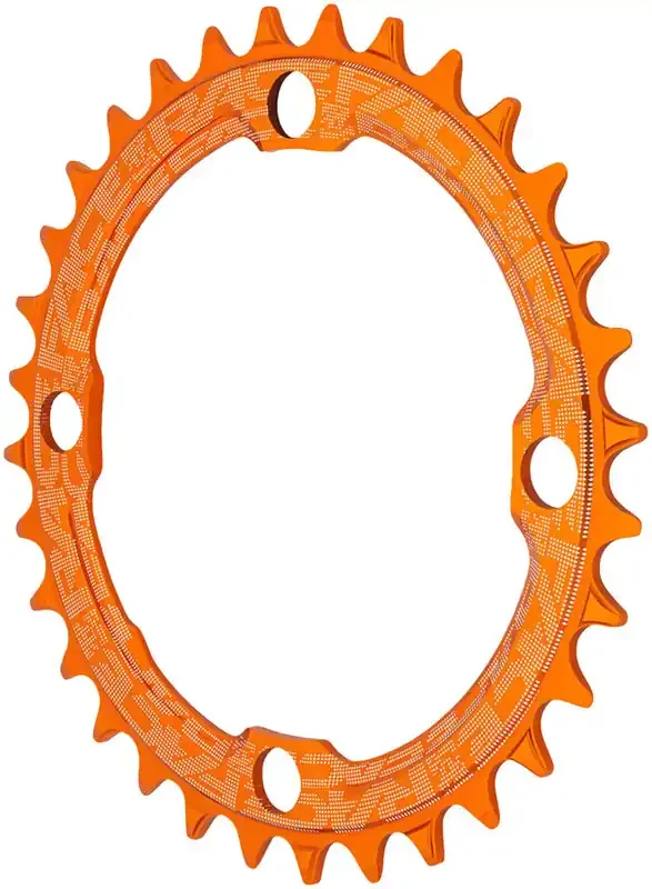 RaceFace 1x Narrow Wide Chainring – 36t 104 BCD 10-12 Speed 7075 Aluminum Orange