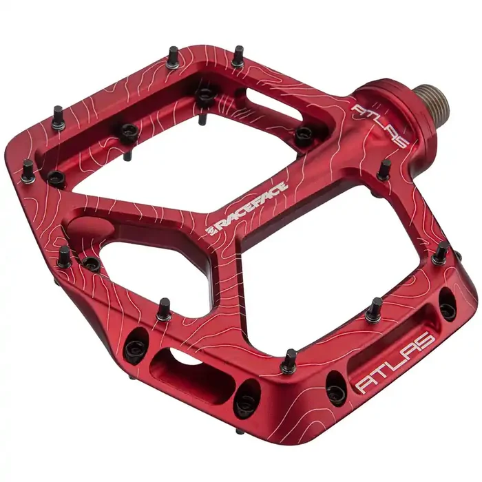 RaceFace Atlas Pedals – Platform Aluminum 9/16″ Red