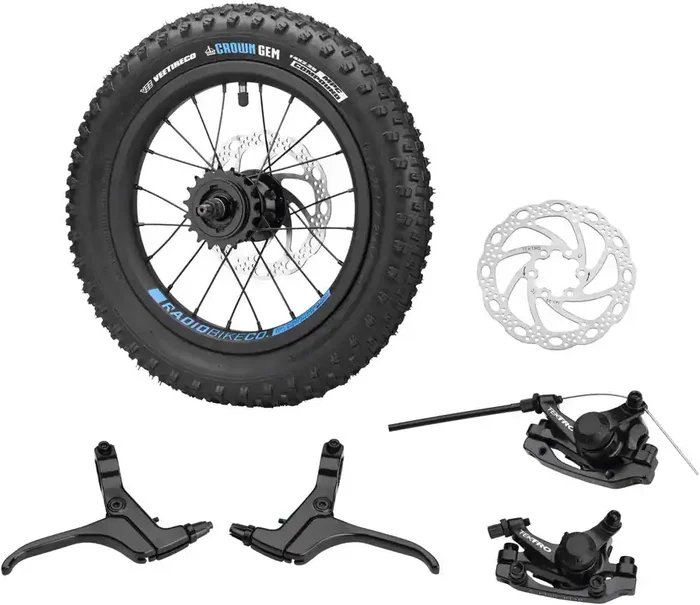 Radio Zuma 14″ Rear Wheel and Disc Brake Upgrade Kit