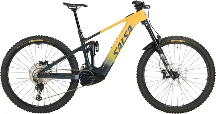 Salsa Notch C Deore 12 Ebike – 29″ Carbon Slate / Apricot Small