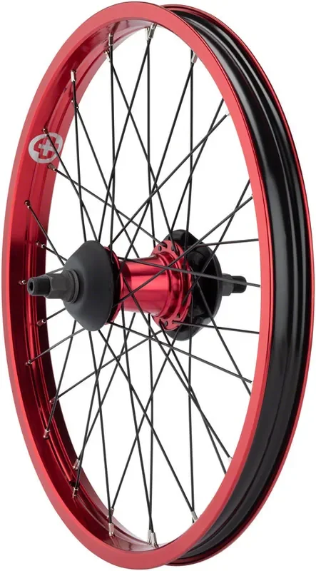Salt Everest Rear Wheel – 20″ 14 x 110mm Rim Brake Freecoaster Red Clincher