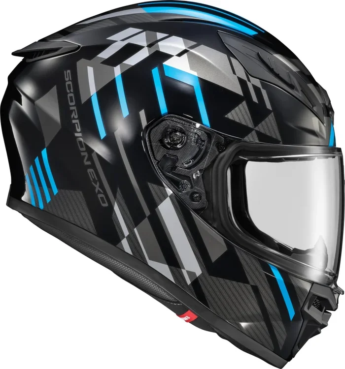 SCORPION EXO Exo-R430 Full-Face Helmet Paradox Light Blue Sm Light Blue Small