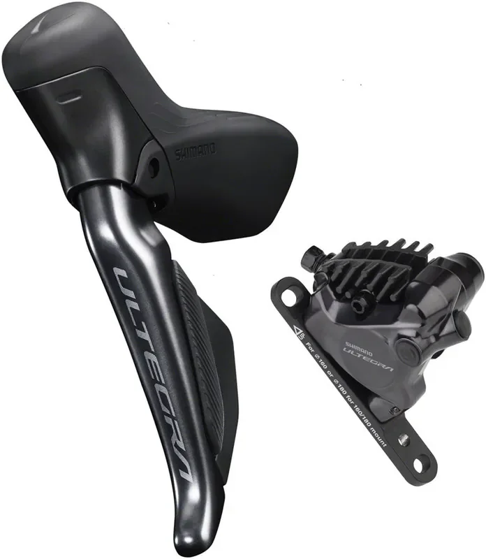 Shimano Ultegra ST-R8170F Di2 Shift/Brake Lever BR-R8170 Hydraulic Disc Brake Caliper – Left/Front 2x Flat Mount BLK