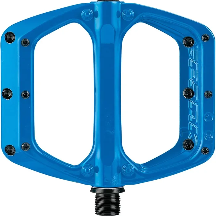 Spank SPOON DC Platform Pedals Body Aluminum Spindle Cr-Mo 9/16 Blue