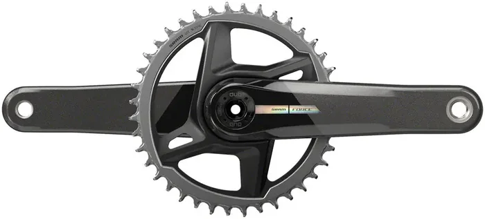 SRAM Force 1 Wide Crankset – 172.5mm 12-Speed 40t Direct Mount DUB Spindle Interface Iridescent Gray D2