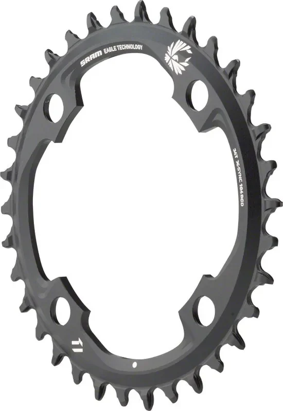 SRAM X-Sync 2 Eagle Chainring – 34 Tooth 104mm BCD 12-Speed Black