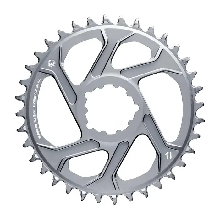 SRAM X-SYNC 2 X01 Eagle Polar Grey Chainring Teeth 30 Speed 12 BCD Direct Mount Single Alloy Offset 6mm Grey