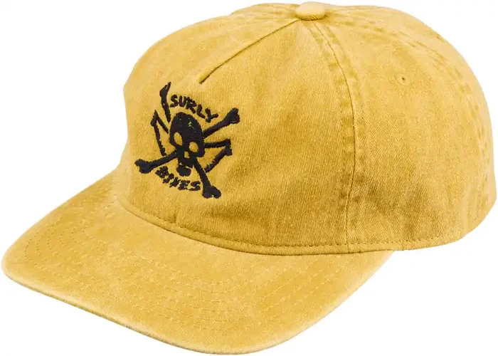 Surly Skullet Strap Back Hat – Mustard One Size