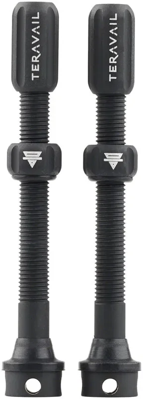 Teravail Alloy Tubeless Valves – Pair 60mm Matte Black