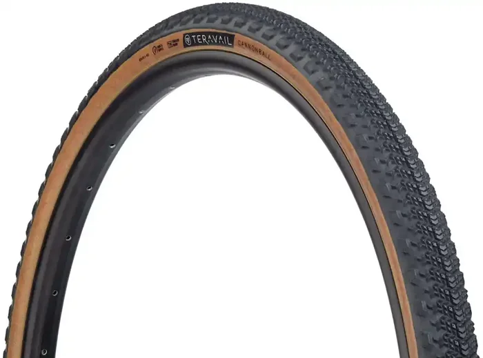 Teravail Cannonball Tire – 650b x 40 Tubeless Folding Tan Durable Fast Compound