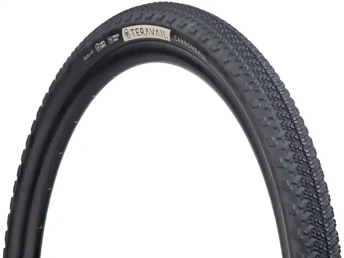 Teravail Cannonball Tire – 650b x 47 Tubeless Folding BLK Light Supple Fast Compound