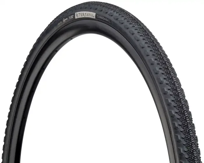 Teravail Cannonball Tire – 700 x 35 Tubeless Folding BLK Durable Fast Compound