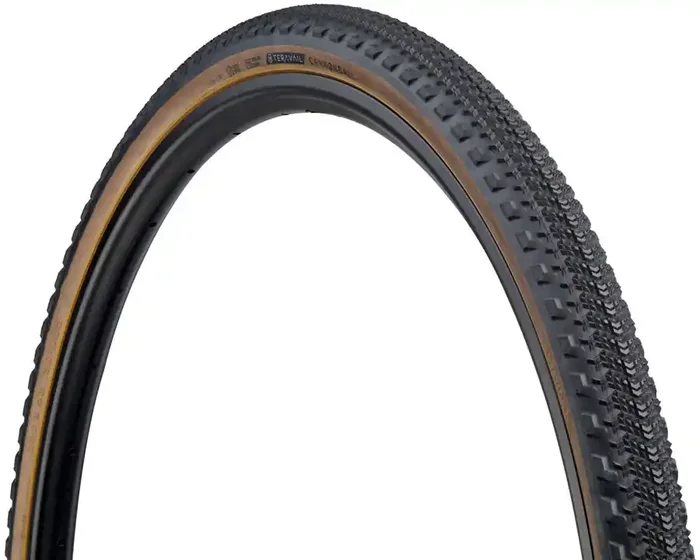 Teravail Cannonball Tire – 700 x 38 Tubeless Folding Tan Durable 60tpi Fast Compound