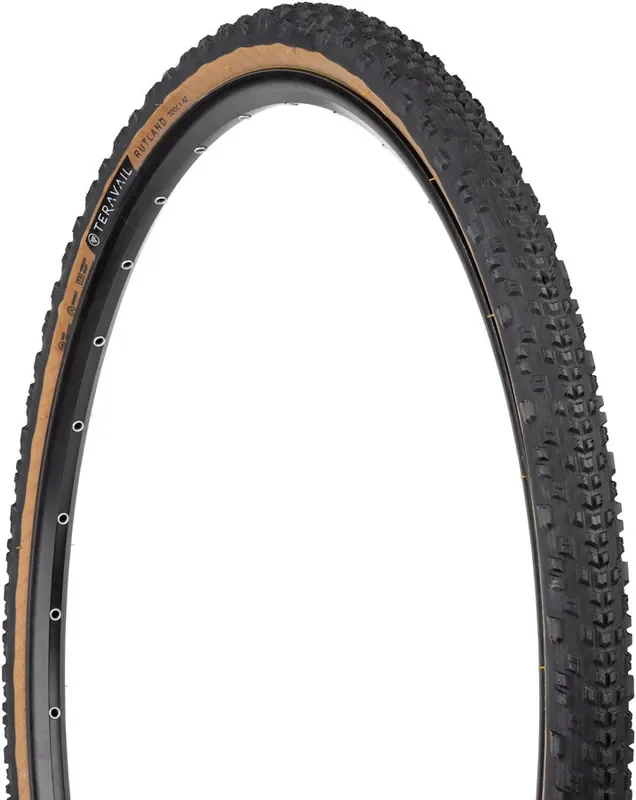Teravail Rutland Tire – 700 x 42 Tubeless Folding Tan Durable