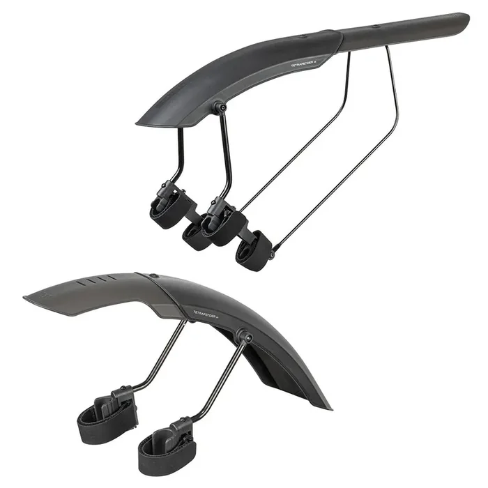 Topeak Tetrafender M1 and M2 Fender Set -Strap-on Front and Rear Black