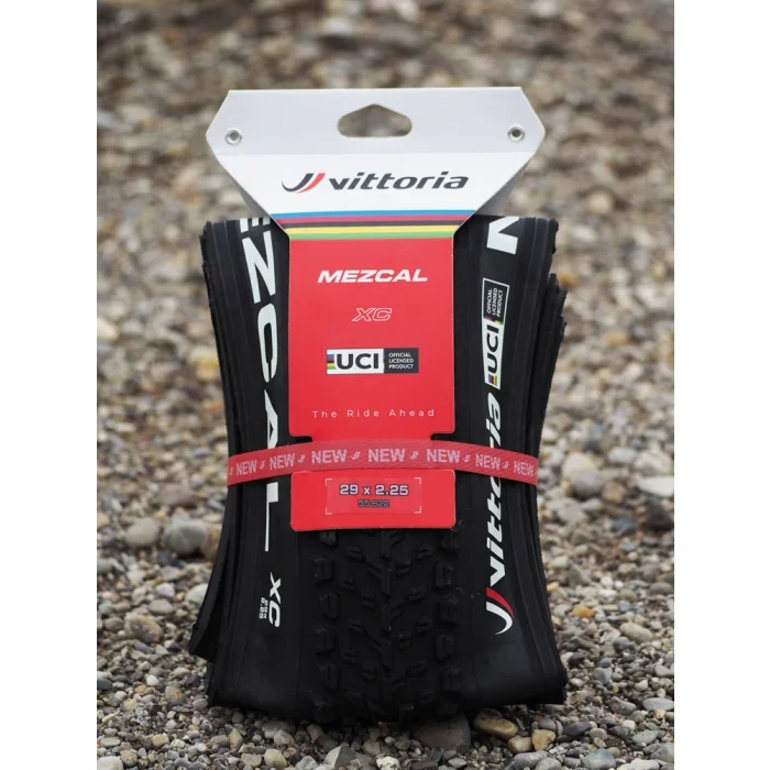 ttoria Mezcal III Tire – 29 x 2.25, Tubeless, Folding, Black + Rainbow Swoosh, 1C