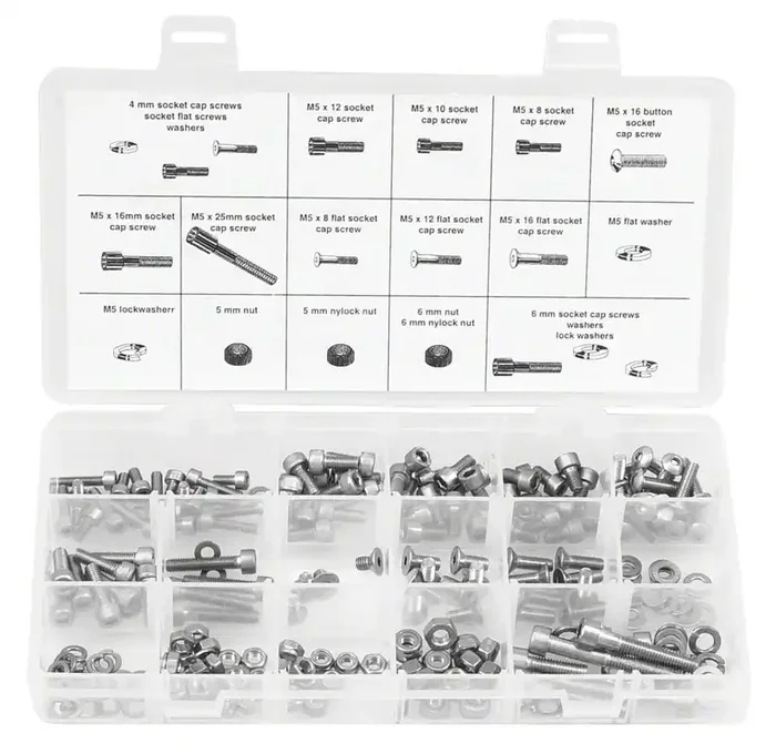 Wheels Manufacturing 456mm Fastener Kit – 218 Pieces of Stainless Steel Bolts Nuts Washers