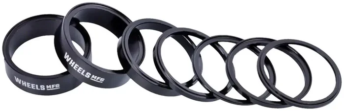 Wheels Manufacturing StackRight Headset Spacer Kit – Black