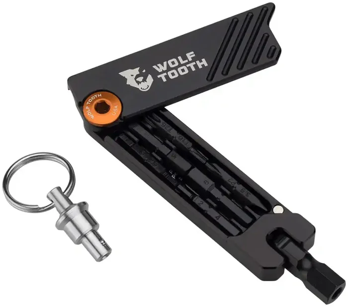 Wolf Tooth 6-Bit Hex Wrench Multi-Tool with Keyring – Orange