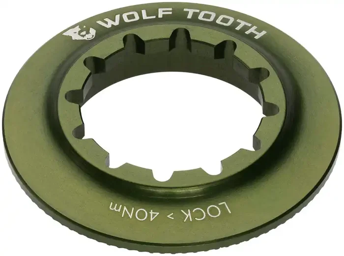Wolf Tooth CenterLock Rotor Lock Ring – Internal Splined Olive