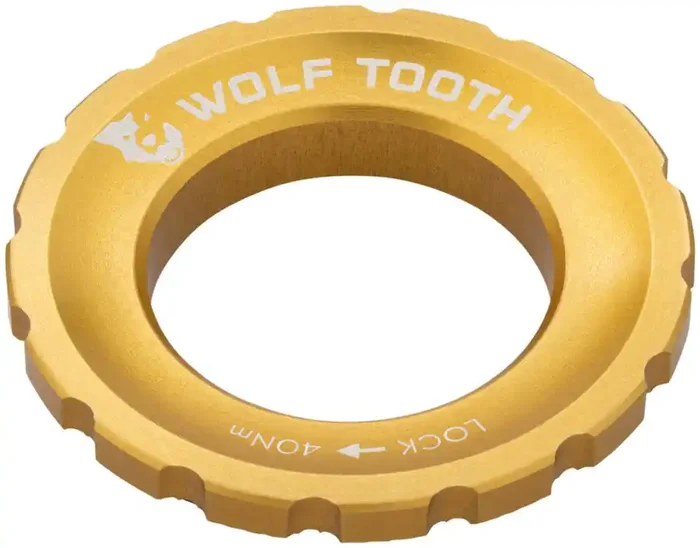 Wolf Tooth CenterLock Rotor Lockring – External Splined Gold