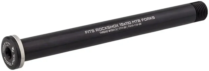 Wolf Tooth Front Thru Axle – RockShox 15 x 110mm Black