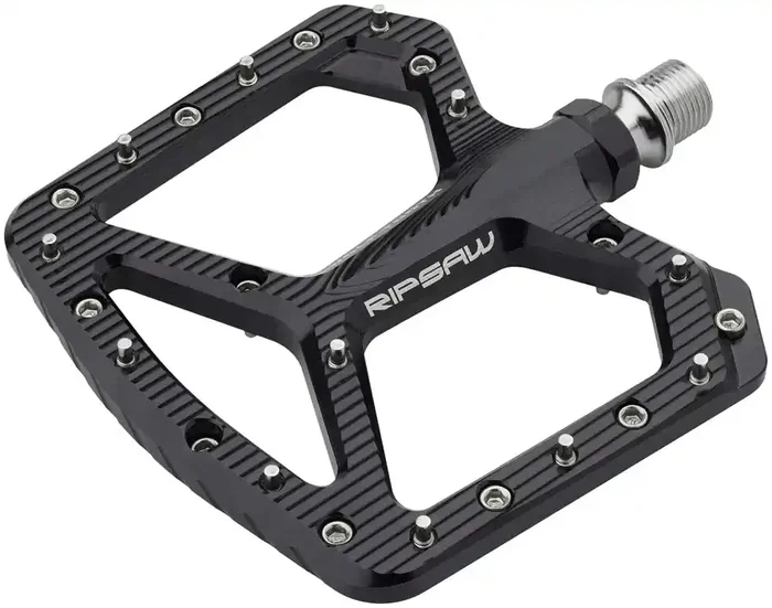 Wolf Tooth Ripsaw Aluminum Pedals – Platform Aluminum 9/16″ Black