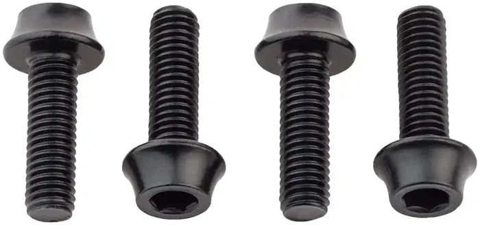 Wolf Tooth Water Bottle Cage Bolts – Set/4 Aluminum Black