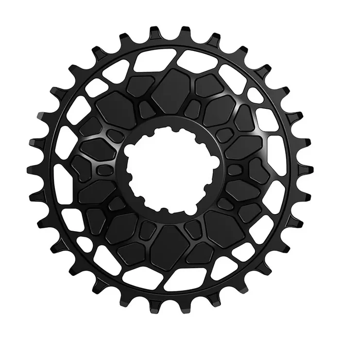 Works Components GEO SRAM GXP Chainring Teeth 30 Speed 12 BCD Direct Mount SRAM 3 Bolt Front 7075-T6 Aluminum Black